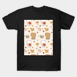 Baby Bears reading books and playing T-Shirt